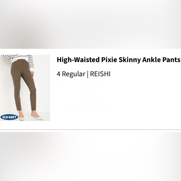 Dark - High-Waisted Pixie Skinny Ankle Pants - Picture 2 of 5